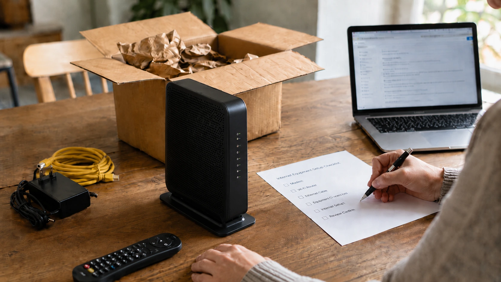Canadian modem return checklist to track equipment
